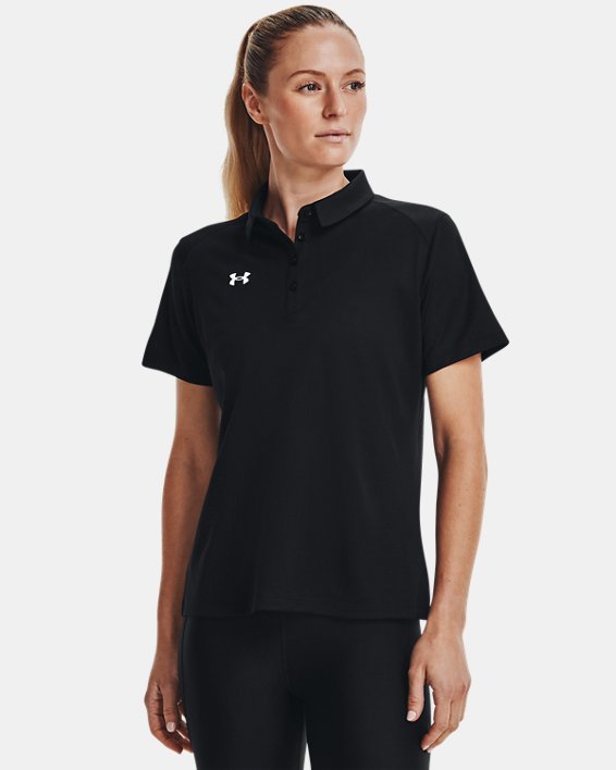Women's UA Tech™ Team Polo, Black, pdpMainDesktop image number 0